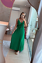 Vestido Plissado Romana Vestido Plissado Romana