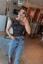 Blusa Poá Transpassada Blusa Poá Transpassada
