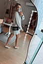 Conjunto Kimono Short Listras Conjunto Kimono Short Listras