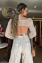 Cropped Crochê Francine Cropped Crochê Francine
