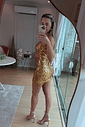 Vestido Paete Um Ombro