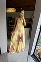 Vestido Plissado Flores Vestido Plissado Flores