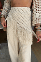 Lenço De Croche Com Franja Lenço De Croche Com Franja