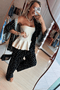 Conjunto Kimono Calça Poá
