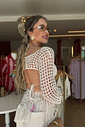 Cropped Crochê Francine Cropped Crochê Francine