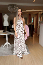 Vestido Cow Print Frente Unica Vestido Cow Print Frente Unica