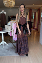 Vestido Longo Onça Vestido Longo Onça