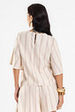 Blusa Feminina Box De Linho Maquinetado Endless Blusa Feminina Box De Linho Maquinetado Endless