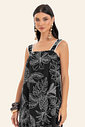 Vestido Feminino Midi Decote Quadrado Endless Vestido Feminino Midi Decote Quadrado Endless