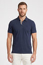 Polo Masculina Malha Texturizada Diametro