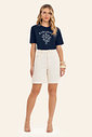 T Shirt Feminina Com Estampa Localizada Endless T Shirt Feminina Com Estampa Localizada Endless