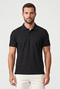 Polo Masculina Malha Texturizada Diametro