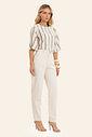Blusa Feminina Box De Linho Maquinetado Endless Blusa Feminina Box De Linho Maquinetado Endless