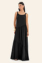 Vestido Feminino Longo Em Viscose Evasê Endless Vestido Feminino Longo Em Viscose Evasê Endless
