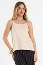 Blusa Feminina De Alça Com Aviamento Endless