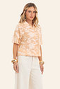 Camisa Feminina Manga Curta Bordada Endless Camisa Feminina Manga Curta Bordada Endless