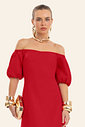 Vestido Feminino Midi Manga Bufante Endless Vestido Feminino Midi Manga Bufante Endless