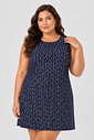Vestido Curto Estampado Plus Size Infinita Cor Vestido Curto Estampado Plus Size Infinita Cor