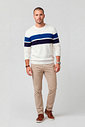 Suéter Masculino Comfort Tricot Listrado Diametro
