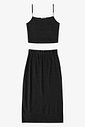 Conjunto Feminino Blusa Com Saia Midi Endless