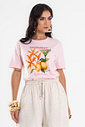 T Shirt Feminina Com Estampa Localizada Endless