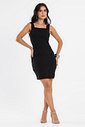 Vestido Feminino Midi Decote Quadrado Endless Vestido Feminino Midi Decote Quadrado Endless