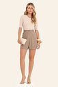 Shorts Feminino Em Viscose Sarjada Endless Shorts Feminino Em Viscose Sarjada Endless