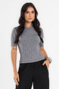 Blusa Feminina Em Tricot Canelado Endless Blusa Feminina Em Tricot Canelado Endless