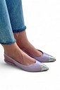 STELLA - SAPATILHA SLINGBACK BIQUEIRA METAL LILÁS STELLA - SAPATILHA SLINGBACK BIQUEIRA METAL LILÁS