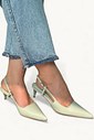 CRIS - SCARPIN SLINGBACK VINIL VERDE MENTA