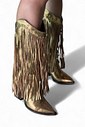 BIA - BOTA TEXANA COURO METALIZADO FRANJAS