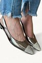 STELLA - SAPATILHA SLINGBACK BIQUEIRA STRASS PRATA STELLA - SAPATILHA SLINGBACK BIQUEIRA STRASS PRATA
