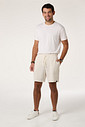 Bermuda Moletom Masculina Natural