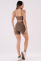 Conjunto Feminino Fitness Shorts + Top Coffe Conjunto Feminino Fitness Shorts + Top Coffe