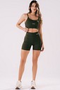 Conjunto Feminino Fitness Shorts + Top Verde Militar Conjunto Feminino Fitness Shorts + Top Verde Militar