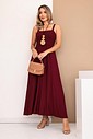VESTIDO DECOTE QUADRADO ALÇA LARGA - BORDÔ VESTIDO DECOTE QUADRADO ALÇA LARGA - BORDÔ