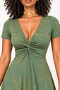 VESTIDO LONGO BUSTO NÓ - ESTAMPA VERDE