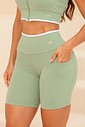 CONJUNTO FITNESS TOP E BERMUDA - VERDE MALVA
