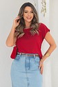 BLUSA OMBRO A OMBRO - VERMELHA BLUSA OMBRO A OMBRO - VERMELHA