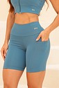 BERMUDA FITNESS COM BOLSO - AZUL PETRÓLEO