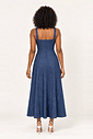 VESTIDO DECOTE QUADRADO ALÇA LARGA - ESTAMPA JEANS VESTIDO DECOTE QUADRADO ALÇA LARGA - ESTAMPA JEANS