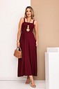 VESTIDO DECOTE QUADRADO ALÇA LARGA - BORDÔ VESTIDO DECOTE QUADRADO ALÇA LARGA - BORDÔ