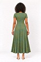 VESTIDO LONGO BUSTO NÓ - ESTAMPA VERDE