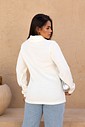 BLUSA TRICÔ GOLA ROLE - OFF WHITE