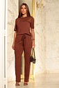 CONJUNTO CALÇA E BÁSICA - MARROM
