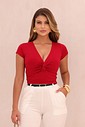 BLUSA BUSTO NÓ - VERMELHA