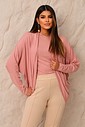 CONJUNTO CARDIGAN | T-SHIRT - ROSE