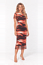 VESTIDO MIDI TULE MANGA CURTA – ESTAMPA Tie-Dye TERRACOTA VESTIDO MIDI TULE MANGA CURTA – ESTAMPA Tie-Dye TERRACOTA