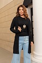 CONJUNTO CARDIGAN LONGO / BÁSICA - PRETO CONJUNTO CARDIGAN LONGO / BÁSICA - PRETO