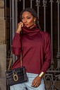 BLUSA MORCEGO LÃZINHA - BORDÔ BLUSA MORCEGO LÃZINHA - BORDÔ